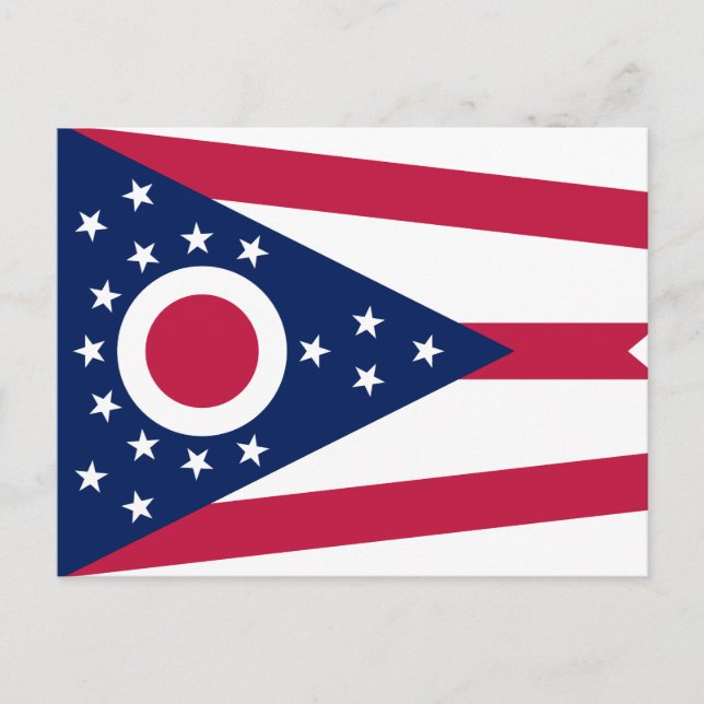 Ohio State Flag Postcard (Front)