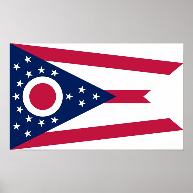Ohio State Flag Poster (Front)