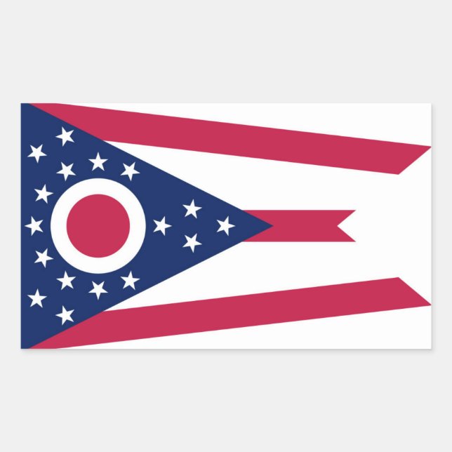 Ohio State flag Rectangular Sticker (Front)
