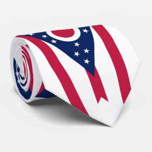 Ohio State Flag Tie
