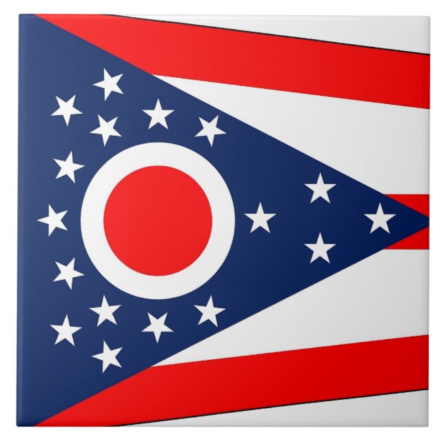 Ohio State Flag Tile (Front)