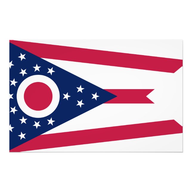 Ohio State Flag USA Photo Print (Front)