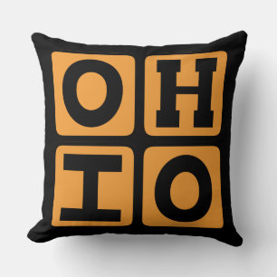 OHIO State Ohioan Buckeye USA Cincinnati Cleveland Cushion