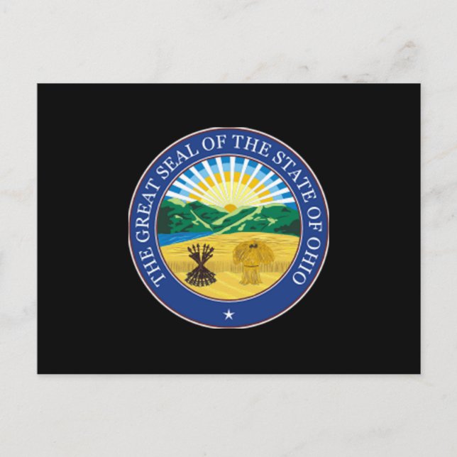 Ohio State Seal Postcard (Front)