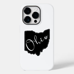 Ohio State Shape Outline - Ohio Map Outline Case-Mate iPhone 14 Pro Case