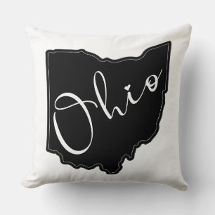 Ohio State Shape Outline - Ohio Map Outline Cushion