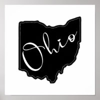 Ohio State Shape Outline - Ohio Map Outline