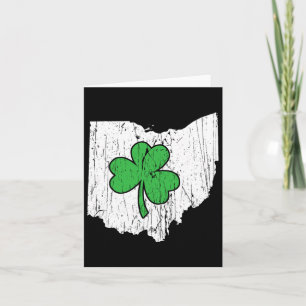 Ohio State St. Patrick's Day Ohio Green Shamrock Card