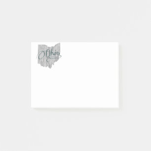 Ohio State Typography Post-it Notes