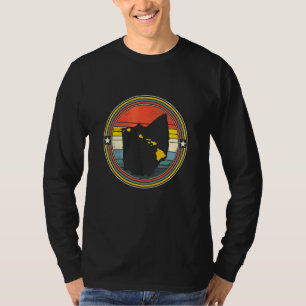 Ohio Texas Hawaii Roots Origine State Map Retro T-Shirt
