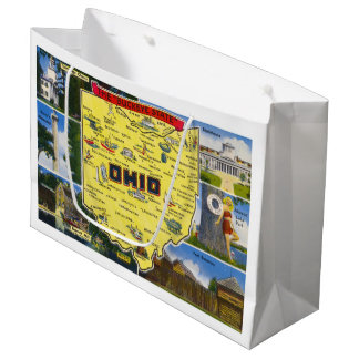 Ohio The Buckeye State vintage Large Gift Bag