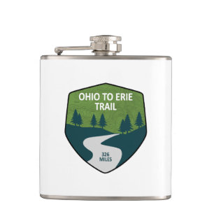 Ohio To Erie Trail Hip Flask