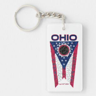 Ohio Total Eclipse Acrylic Keychain