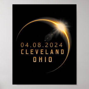Ohio Total Solar Eclipse 2024 - Ohio Solar Eclipse Poster