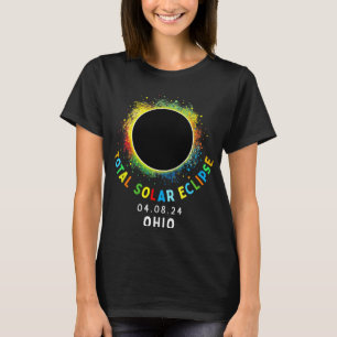 Ohio Total Solar Eclipse Totality April 8 2024 Tie T-Shirt