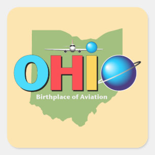 Ohio United States of America Square Sticker