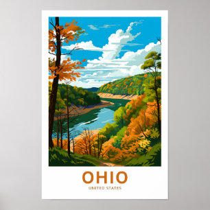 Ohio United States Travel Print