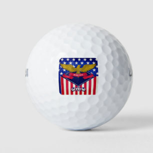 Ohio USA Flag Golf Balls