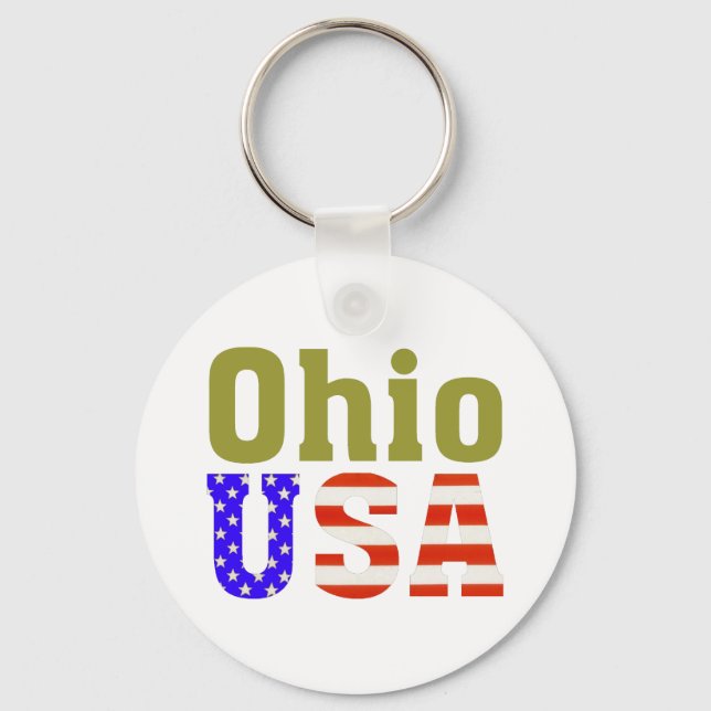 Ohio USA! Key Ring (Front)