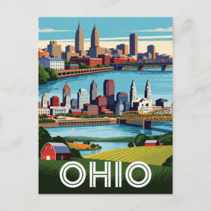 Ohio USA Lake Erie Cities And Midwest Travel 🏙️ Postcard