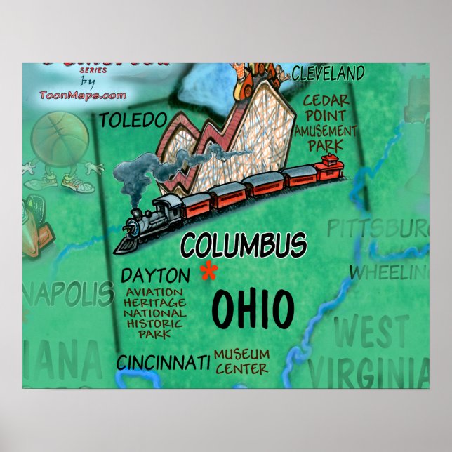 Ohio USA Poster (Front)