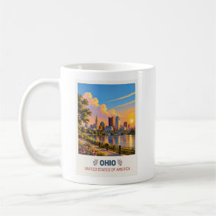 Ohio USA – Vintage Travel Mug