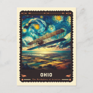 Ohio   Vincent Van Gogh Inspired Postcard