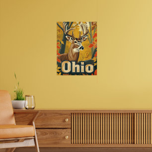 Ohio White-tailed deer Poster