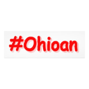 "#Ohioan " Cute Design. Buy Now Canvas Print