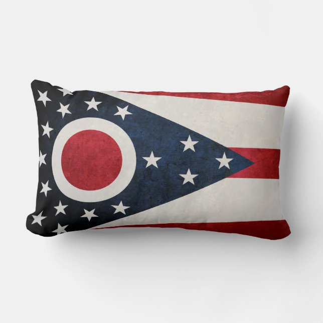 Ohioan Flag Lumbar Cushion (Front)