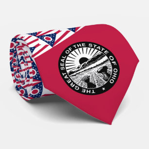 Ohioan Flag & Seal, Flag of Ohio Tie