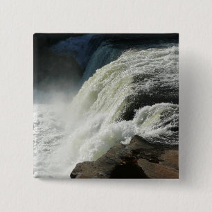 Ohiopyle Falls in Pennsylvania 15 Cm Square Badge