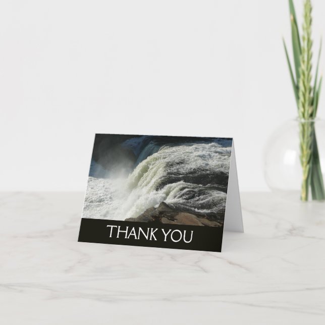 Ohiopyle Falls in Pennsylvania Thank You Card (Front)