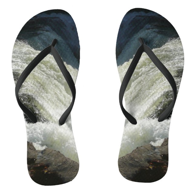 Ohiopyle Falls in Pennsylvania Thongs (Footbed)