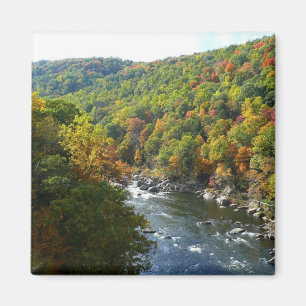 Ohiopyle River in Fall II Pennsylvania Autumn Magnet