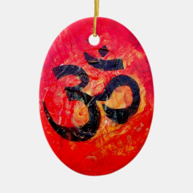 Ohm Ceramic Tree Decoration (Front)