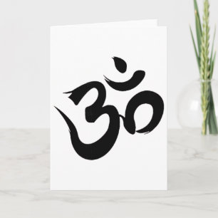Ohm Om Spiritual Tee - Namaste Peace Yoga Meditati Card