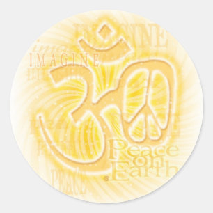 Ohm Peace Classic Round Sticker