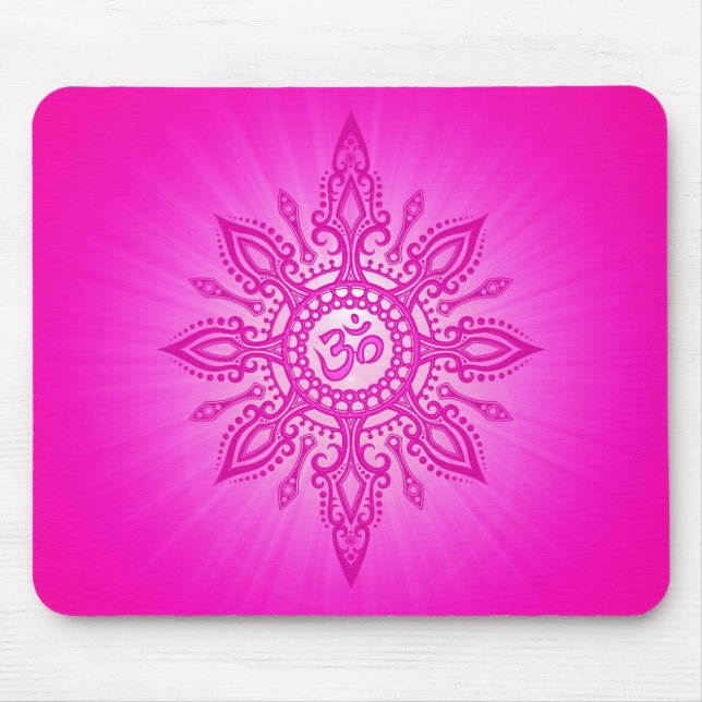 Ohm Star – pink Mouse Pad (Front)