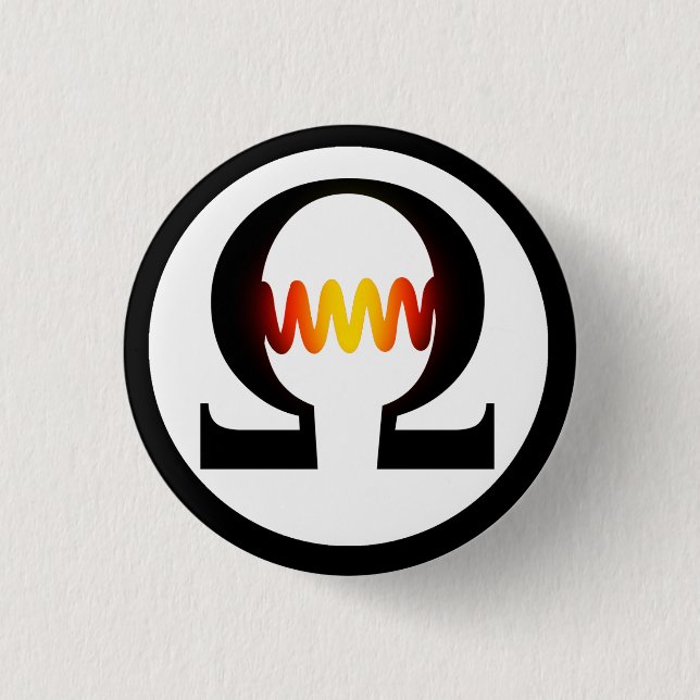 Ohm Symbol Button (Front)