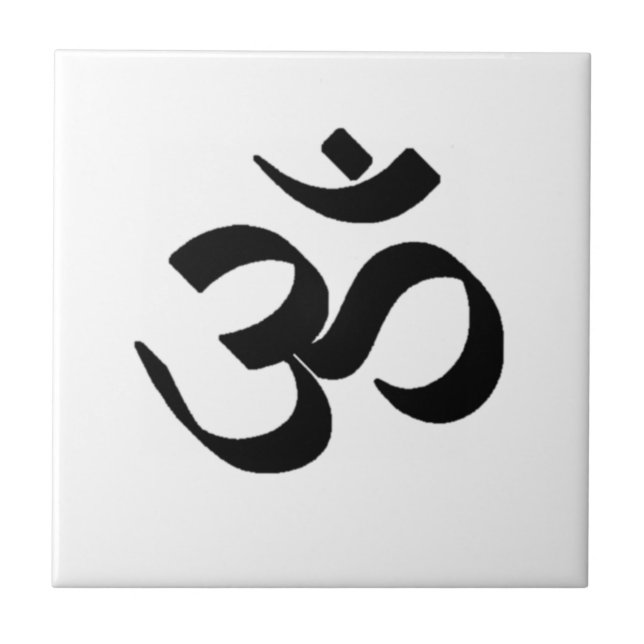 Ohm Symbol Ceramic Tile (Front)