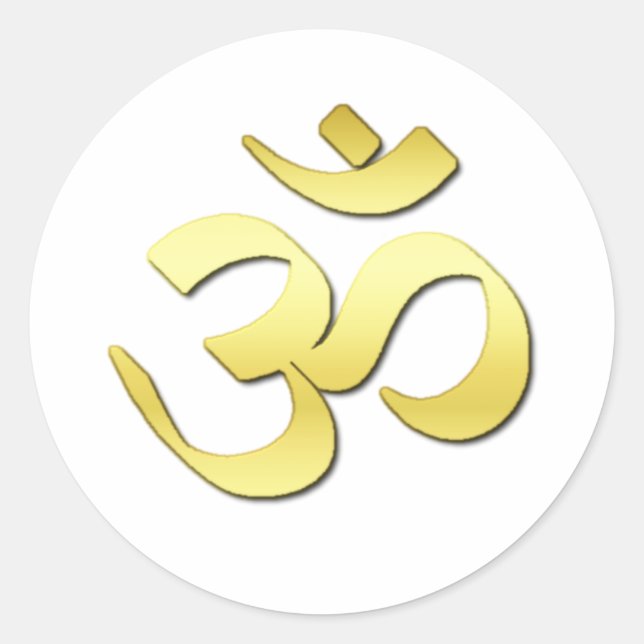 Ohm Symbol Classic Round Sticker (Front)