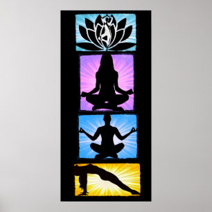 Ohm Yoga Meditation Poster
