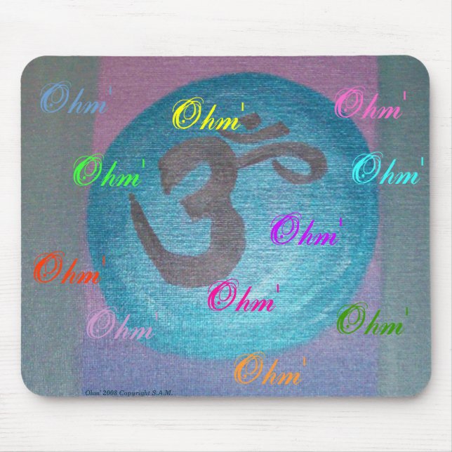 Ohm' yoga power mouse pad (Front)
