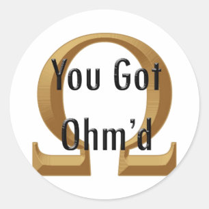 Ohmed Classic Round Sticker