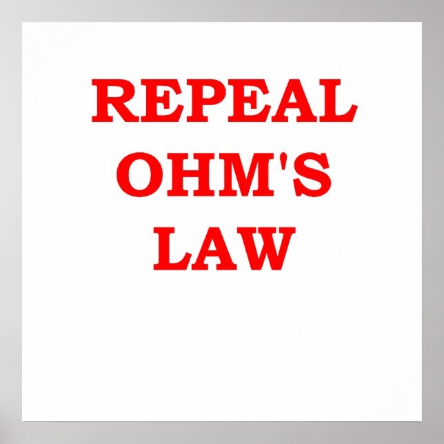 ohm's law poster (Front)