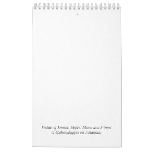 OhMyDoggies 2020 Boston Terrier Calendar