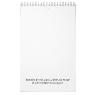 OhMyDoggies 2020 Boston Terrier Calendar