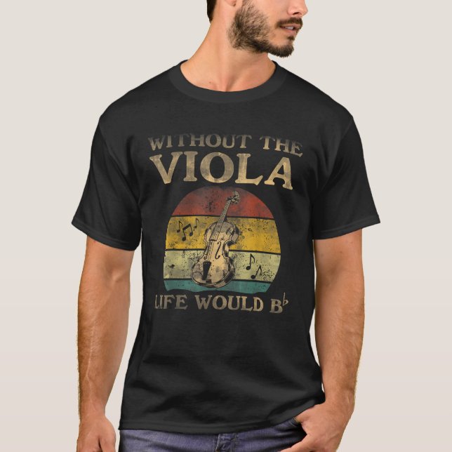 Ohne Viola Ware Das Leben Flat Bb  T-Shirt (Front)
