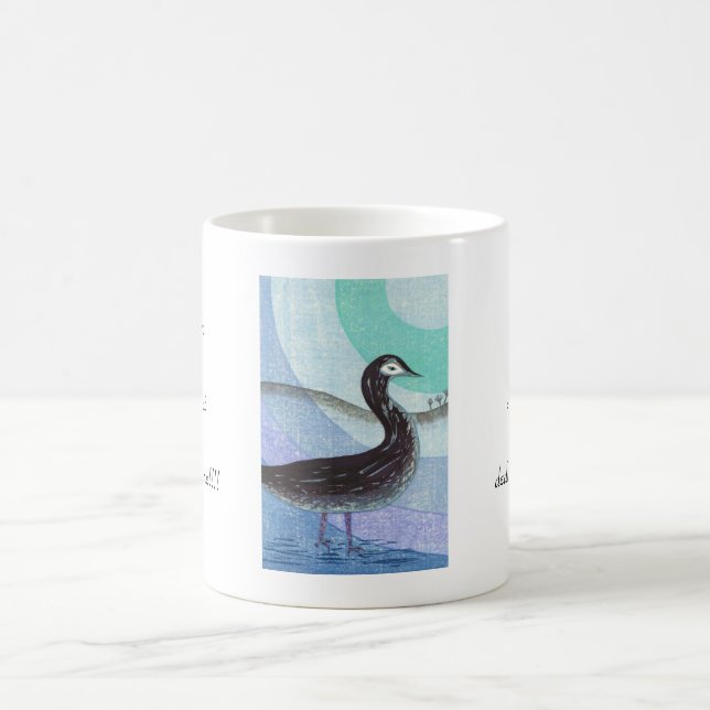 Ohnishi Yasuko Winters Day ukiyo-e bird art Coffee Mug (Center)